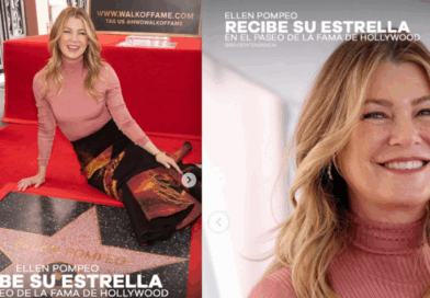 Ellen Pompeo recibe estrella en el Paseo de la Fama de Hollywood