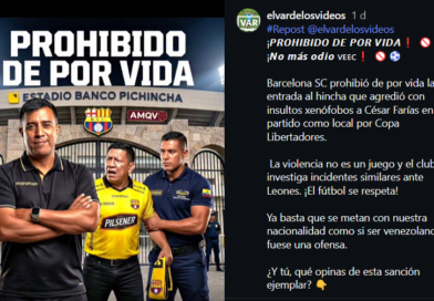 Barcelona SC veta a hincha por insultos xenófobos a César Farías y fija postura de tolerancia cero