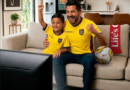 Papá vive la fiesta del fútbol en primera fila sin salir de casa