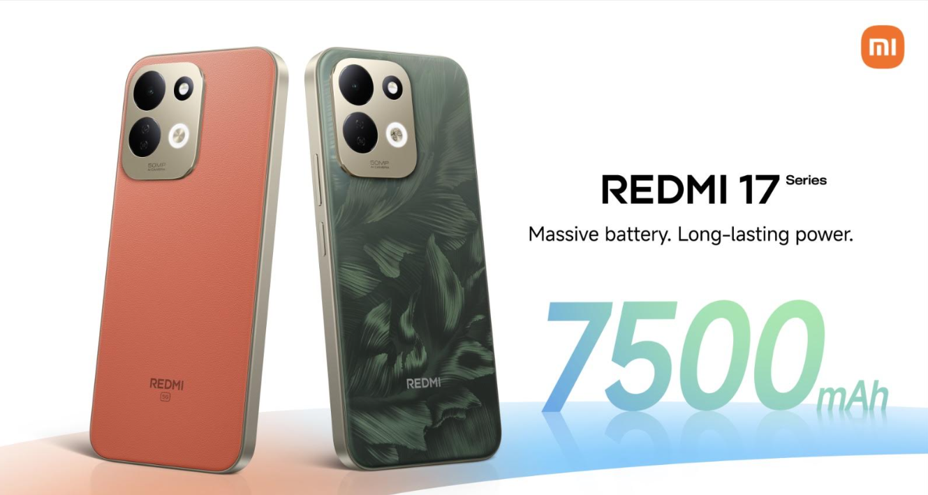 Xiaomi presenta la serie REDMI 17 con una batería de 7500 mAh