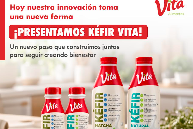Lanzamiento de KÉFIR VITA – 11 cepas vivas, billones de probióticos por porción, inulina y colágeno hidroliz ado
